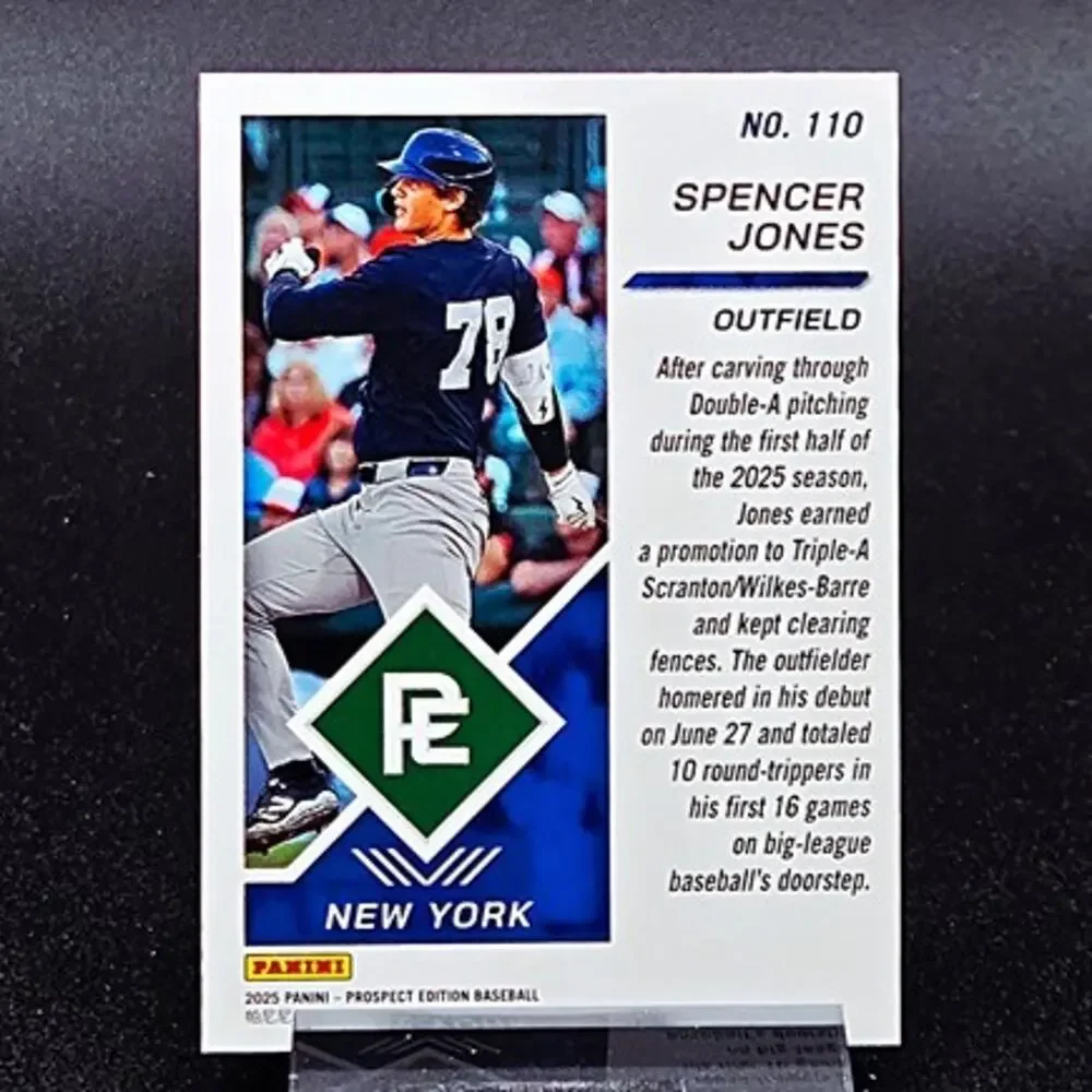 Spencer Jones Blue Ice Certified Prospects New York Yankees Top Prospect